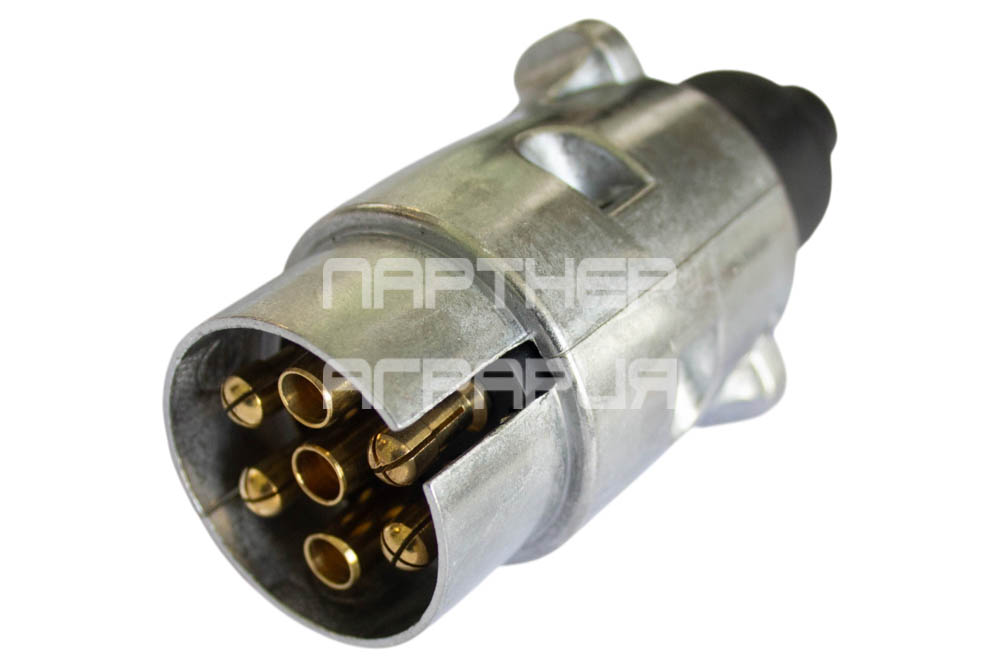 Запчасти для Электрооборудования МТЗ-80. 82 Вилка электрическая 00000018 (В7-1, 54170101, ПС-300) 12/24 (металл) фото ООО “Партнер агрария”