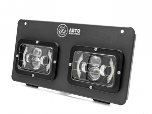 Запчасти для Электрооборудования МТЗ-80. 82 Фара квадрат. светодиод. комплект ФГ-308 FG308-RT-SET-LED AE (ближ, дальн.свет, ДХО, поворот.) фото ООО “Партнер агрария”